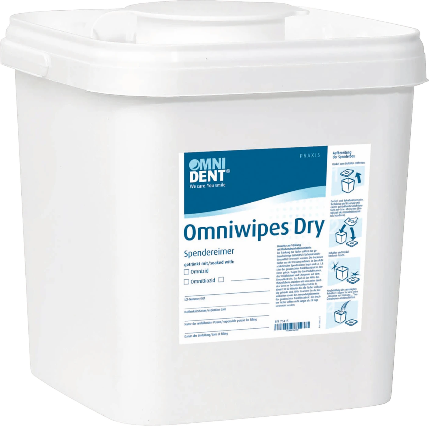 Omniwipes Dry Spendereimer leer Stück