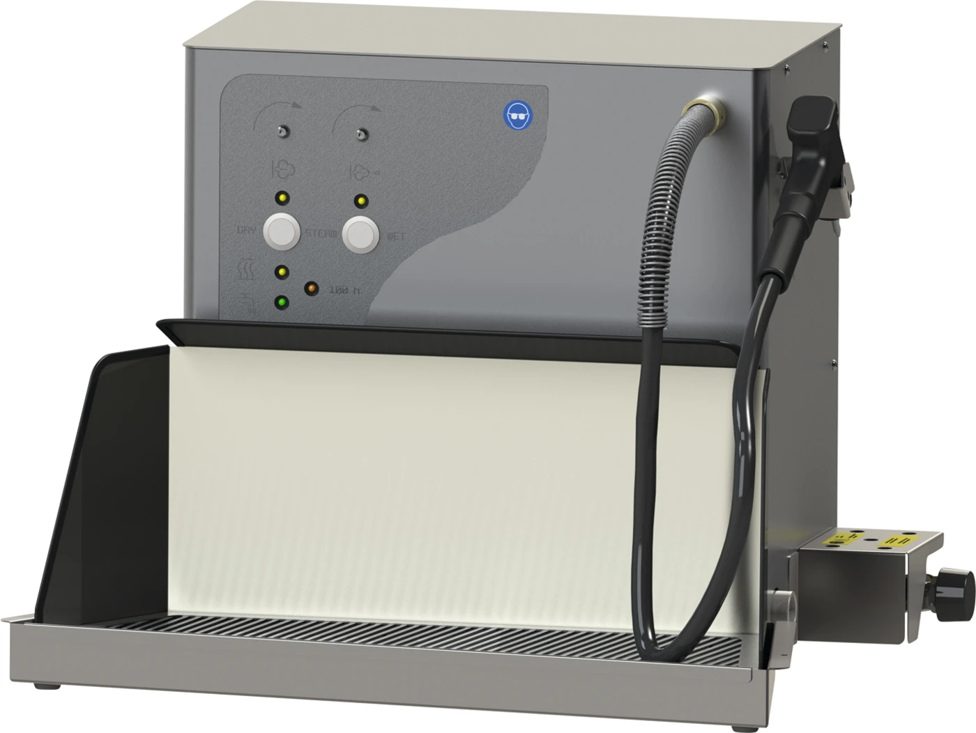 WASI-STEAM 3 Stück Dampfstrahler inklusive Wasserzulaufschlauch, Abflussschlauch, Schlauchschelle