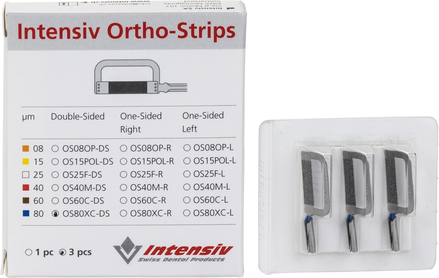 Ortho-Strips System Packung 3 Stück doppelseitig OS80XC-DS/3