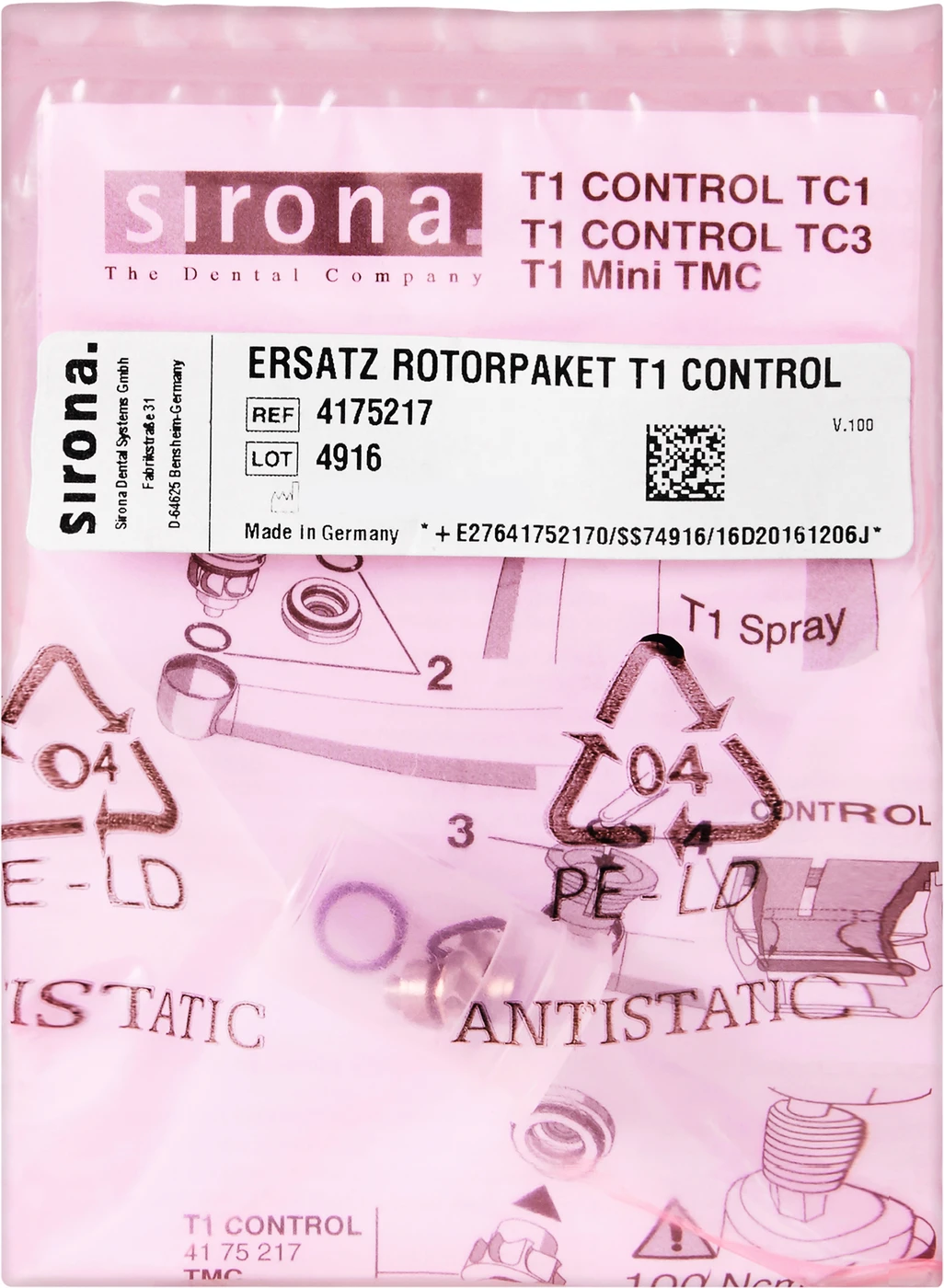 Ersatzrotorpaket T1 control Packung