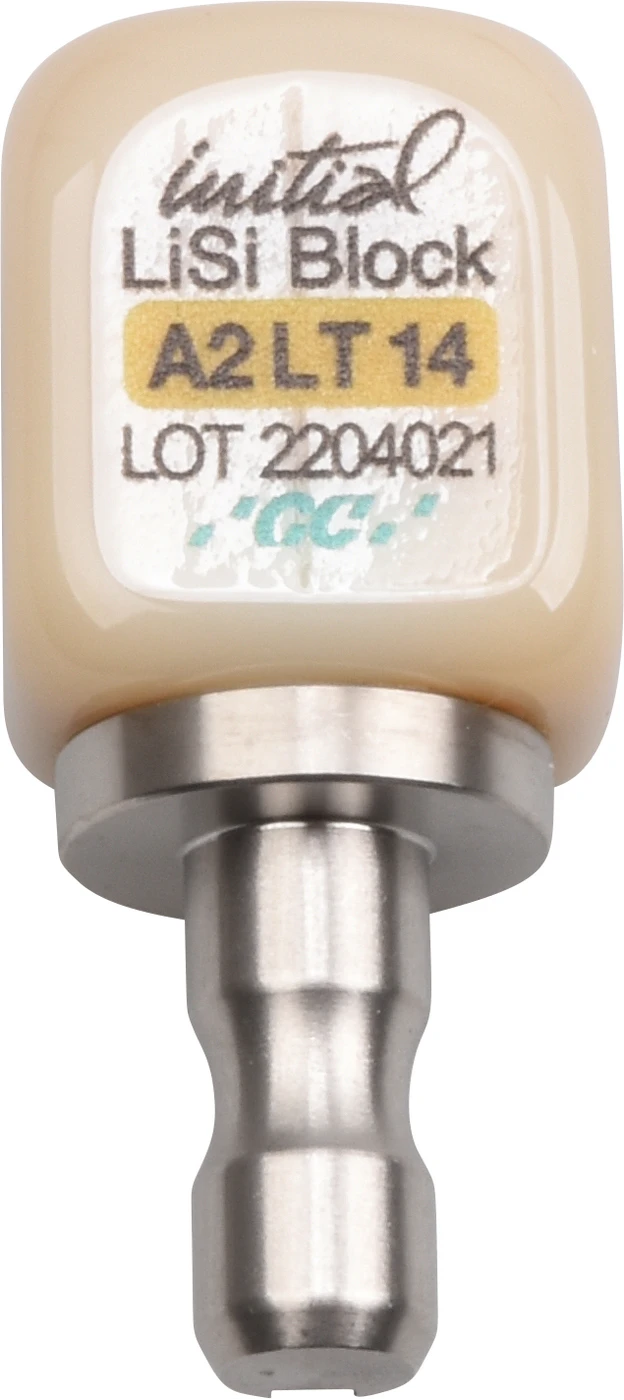 GC Initial™ LiSi Block für CEREC Packung 5 Stück Größe 14, A2 LT