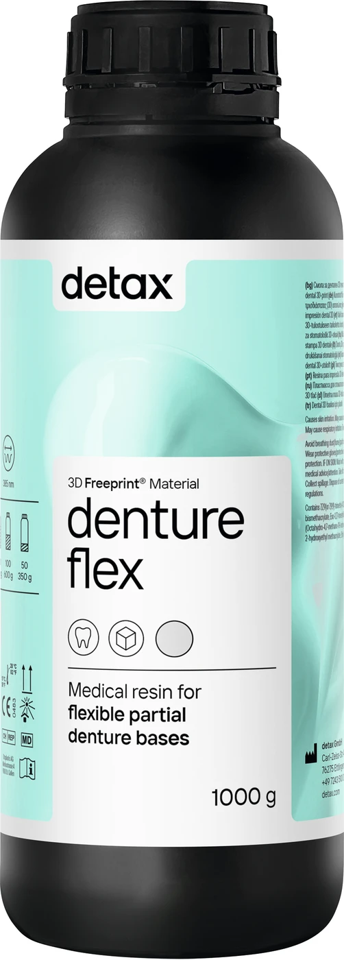 FREEPRINT® denture flex Flasche 1 kg Kunststoff 385 nm, clear