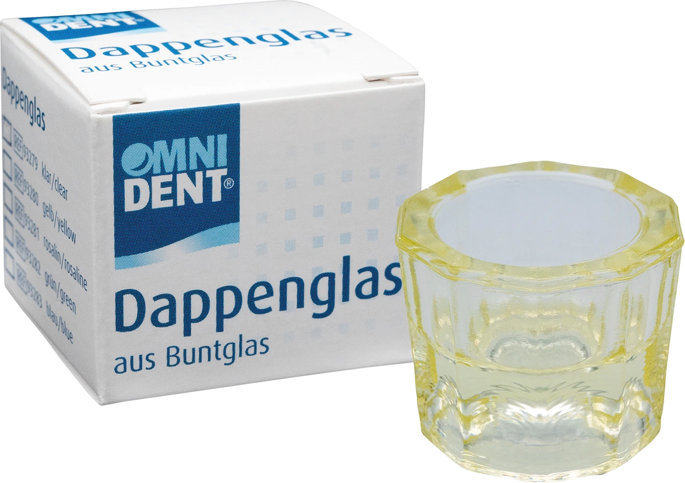 Omni Dappengläser Stück gelb