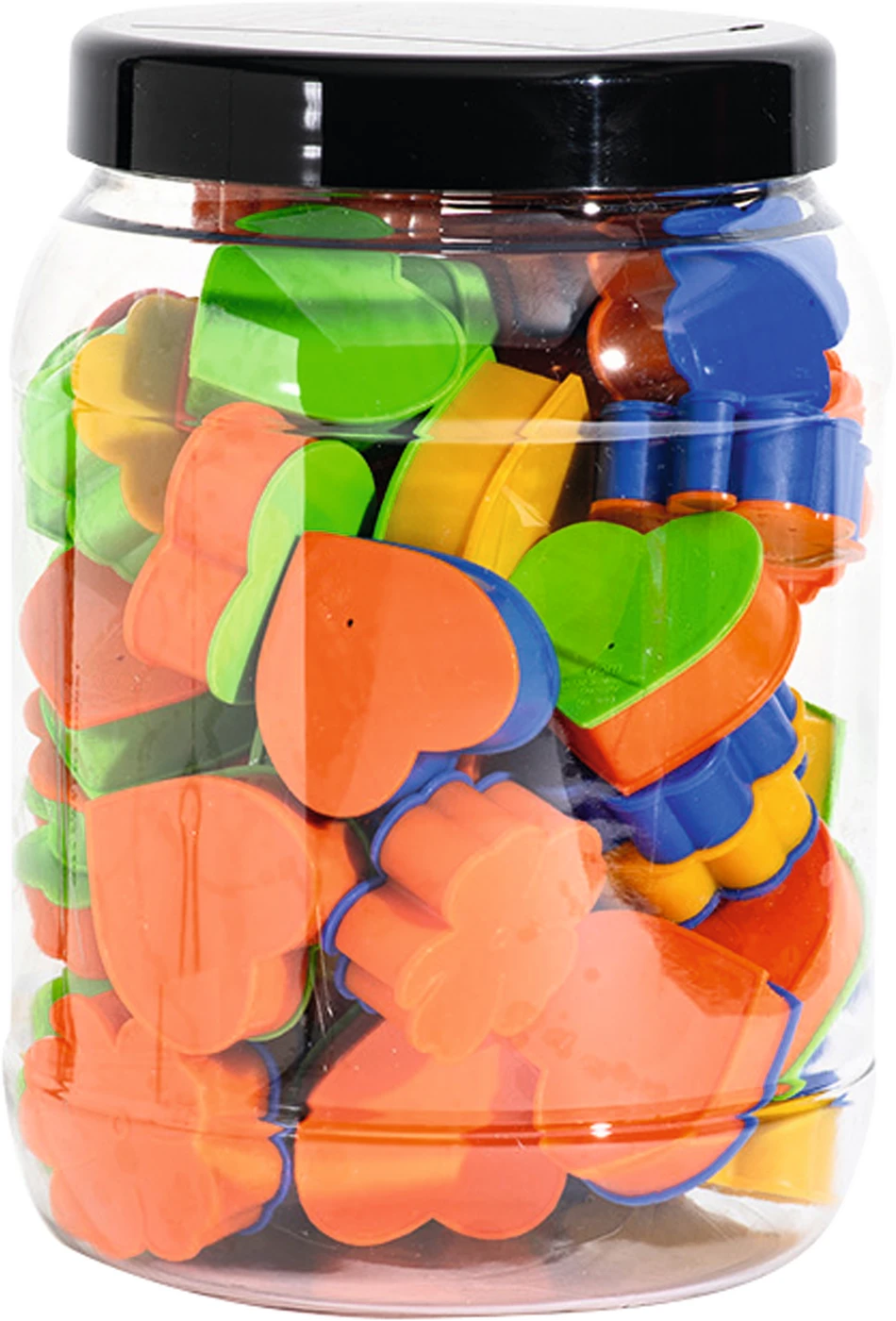 Zähnchen Behälter Packung 50 Stück bunt, 38 mm