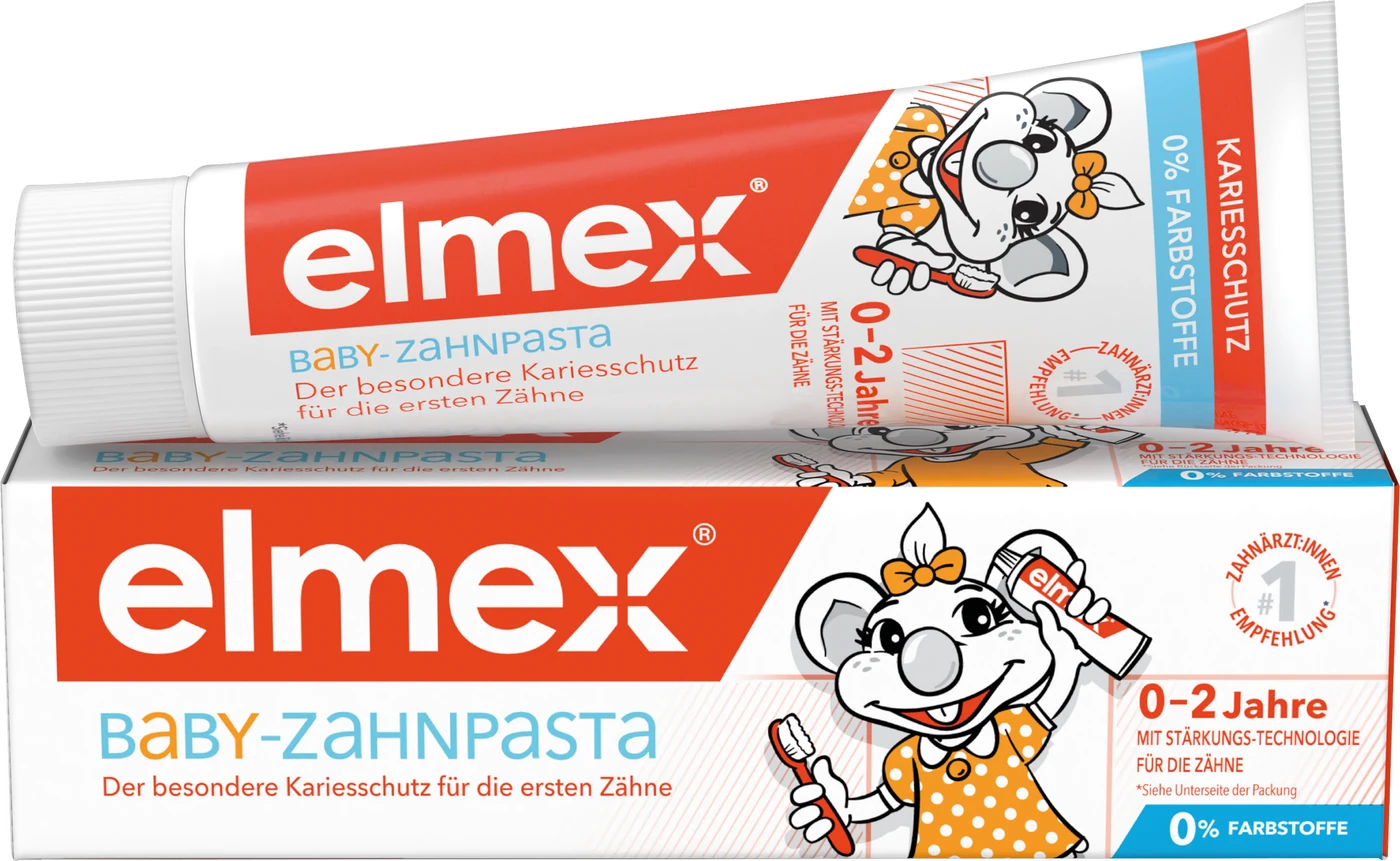 elmex® Baby-Zahnpasta Tube 50 ml 0-2 Jahre elmex® Baby-Zahnpasta Tube 50 ml 0-2 Jahre