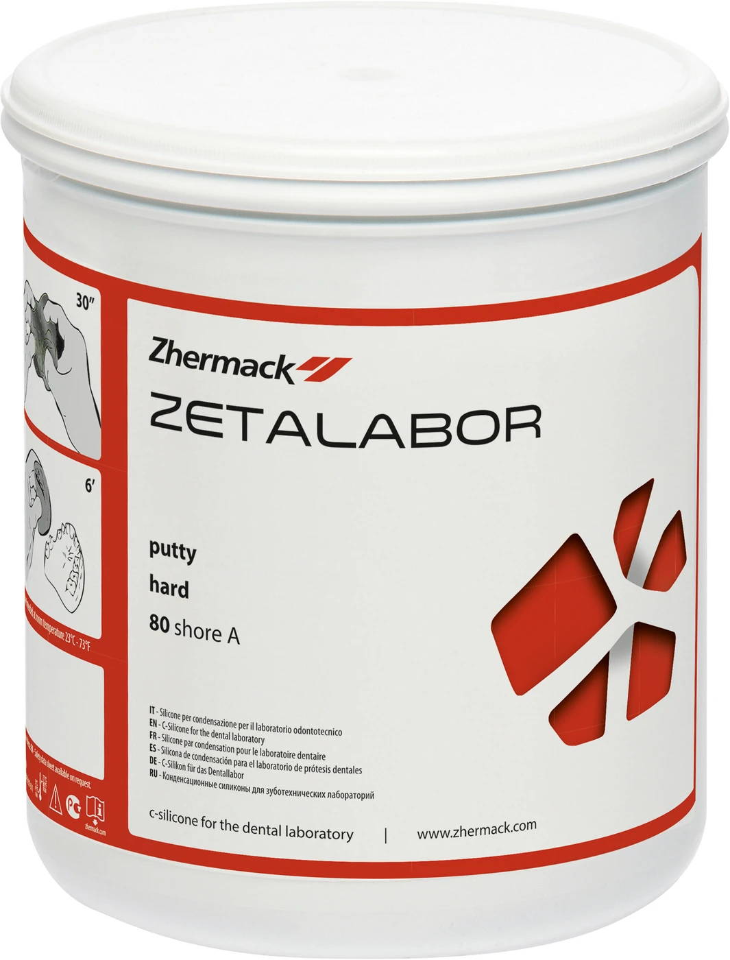 Zetalabor Eimer 2,6 kg Silikon grau