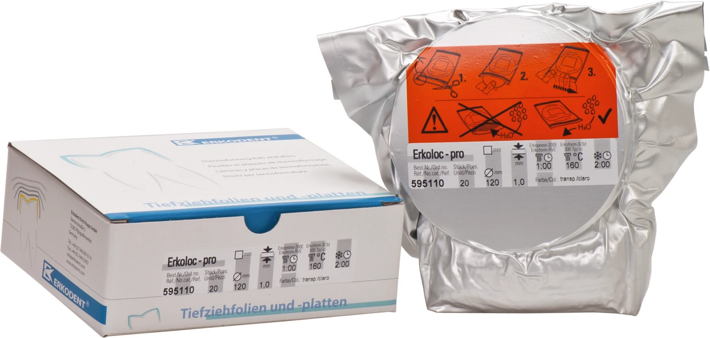 Erkoloc-pro Packung 20 Stück Ø 120 mm, Stärke 1 mm