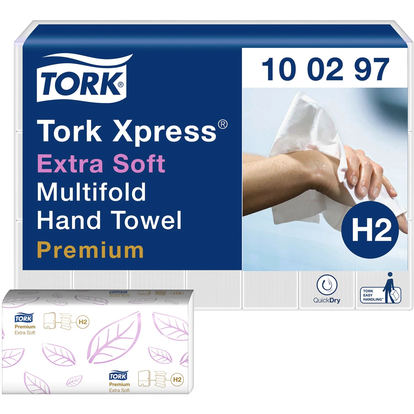 TORK® Xpress® extra weiche Multifold (Interfold) Handtücher H2 System Karton 21 x 100 Stück