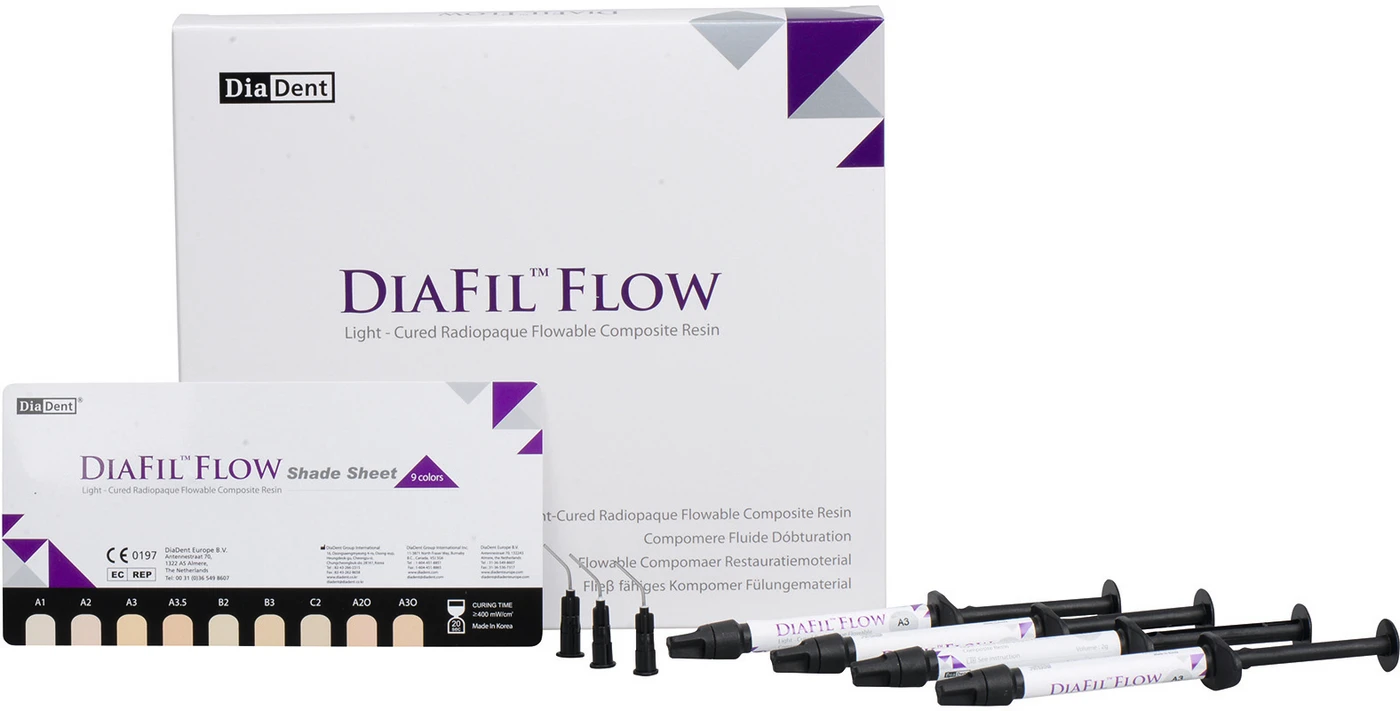 DIAFIL™ FLOW Refill Packung 4 x 2 g Spritze A3