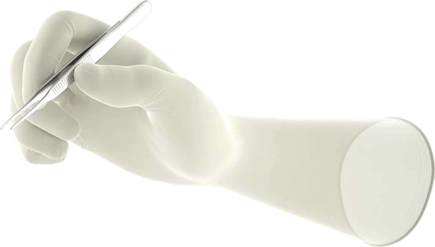 Gammex® Non-Latex PI Packung 50 Paar puderfrei, weiß, Größe 8,5