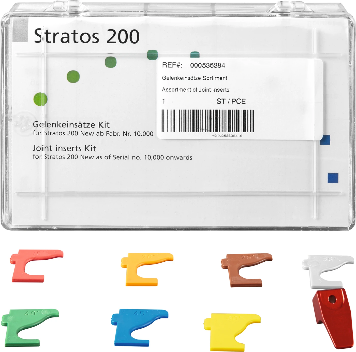 Stratos Gelenkeinsätze Sortiment  7 x 2 Protrusionseinsätze