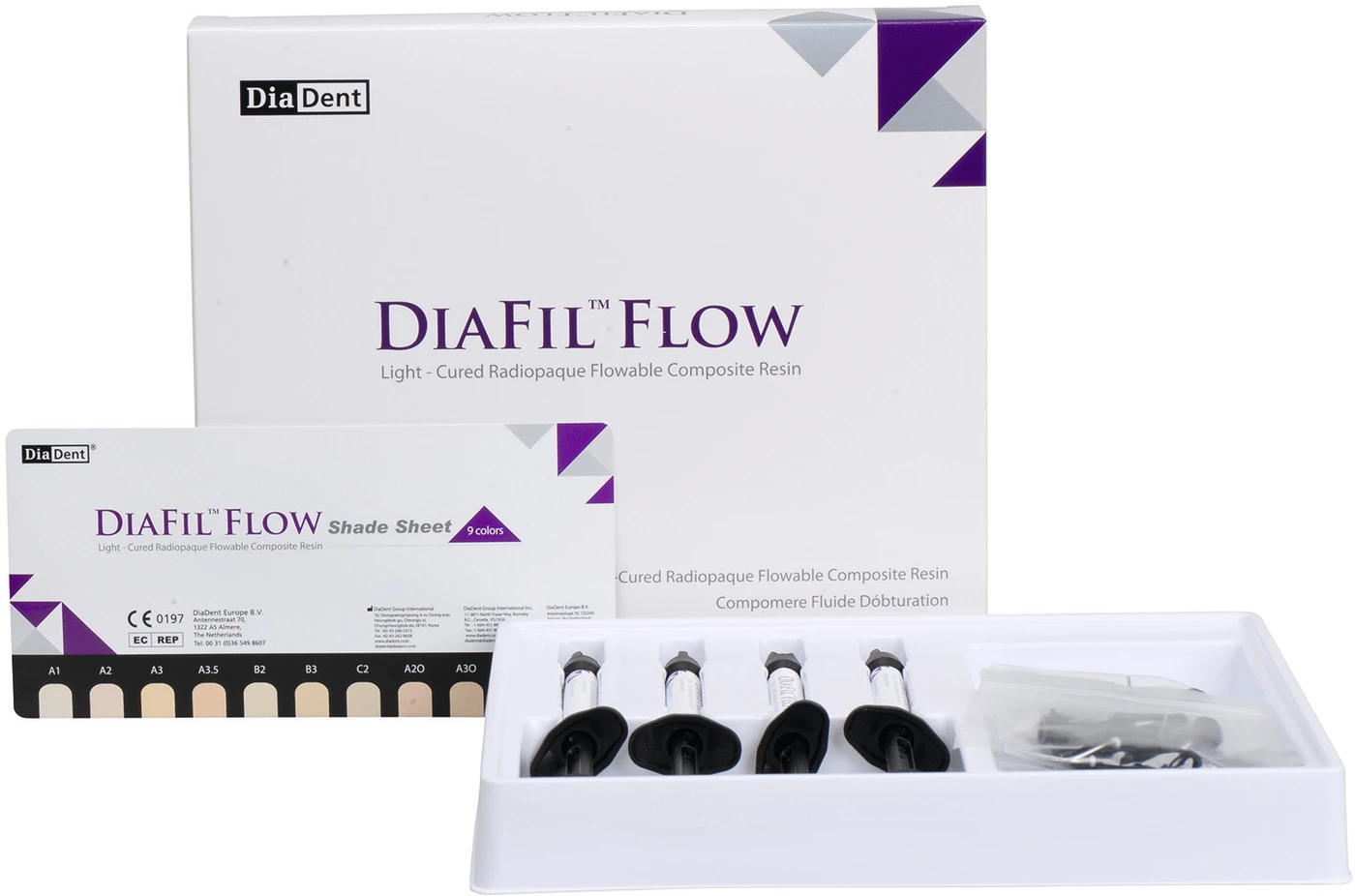 DIAFIL™ FLOW Refill Packung 4 x 2 g Spritze A3