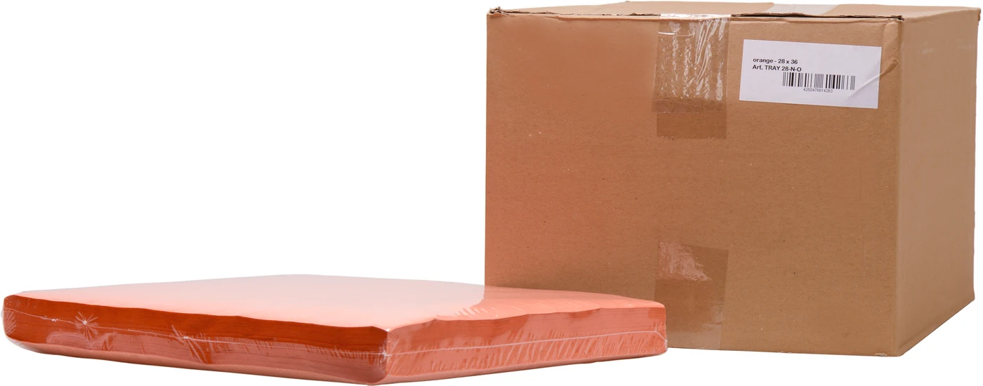 Dental Tray-Einlagen Karton 5 x 250 Stück 28 x 36 cm, orange
