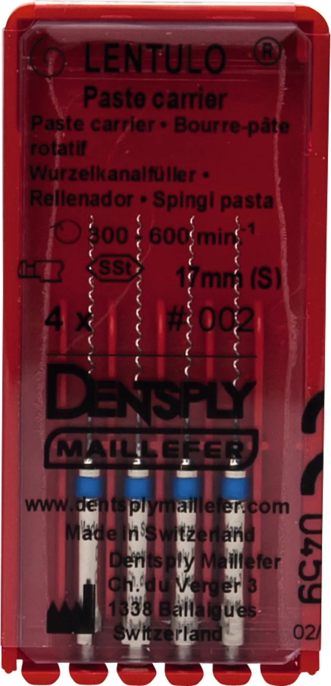 Wurzelkanalfüller "LENTULO®" Packung 4 Stück 17 mm, Gr. 2