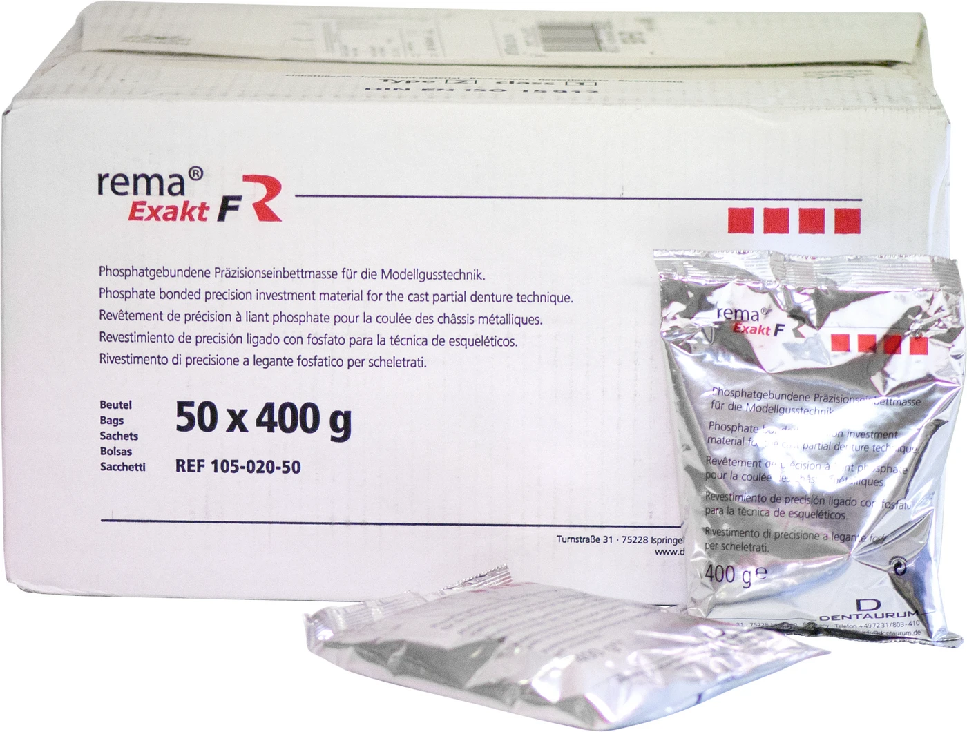rema® Exakt Karton 50 x 400 g Beutel fein
