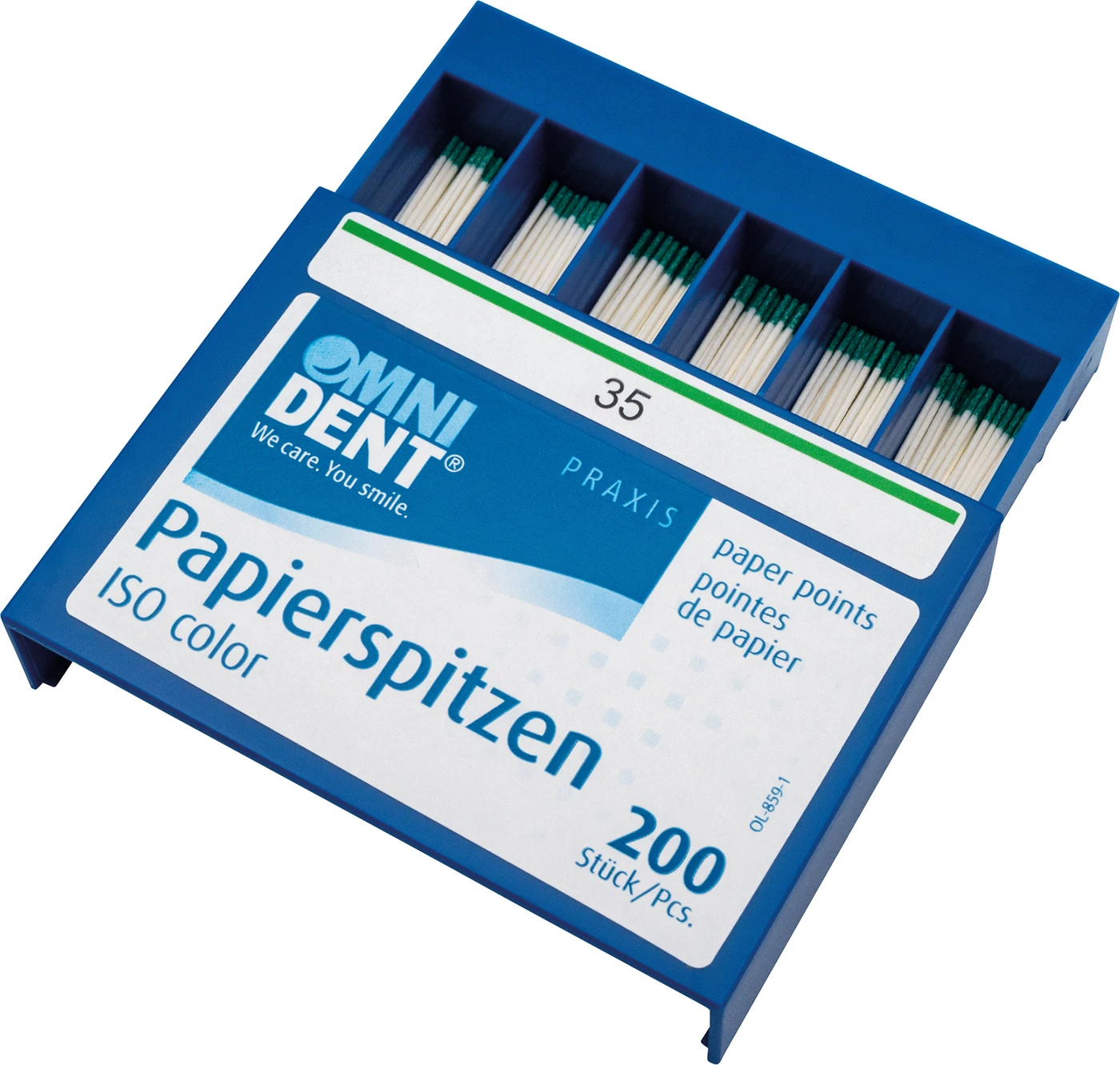 Papierspitzen Packung 200 Stück ISO 035