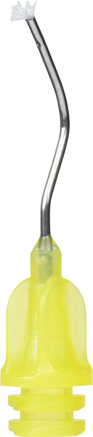 Metal Dento-Infusor™ Tip with Comfort Hub Packung 100 Stück gelb