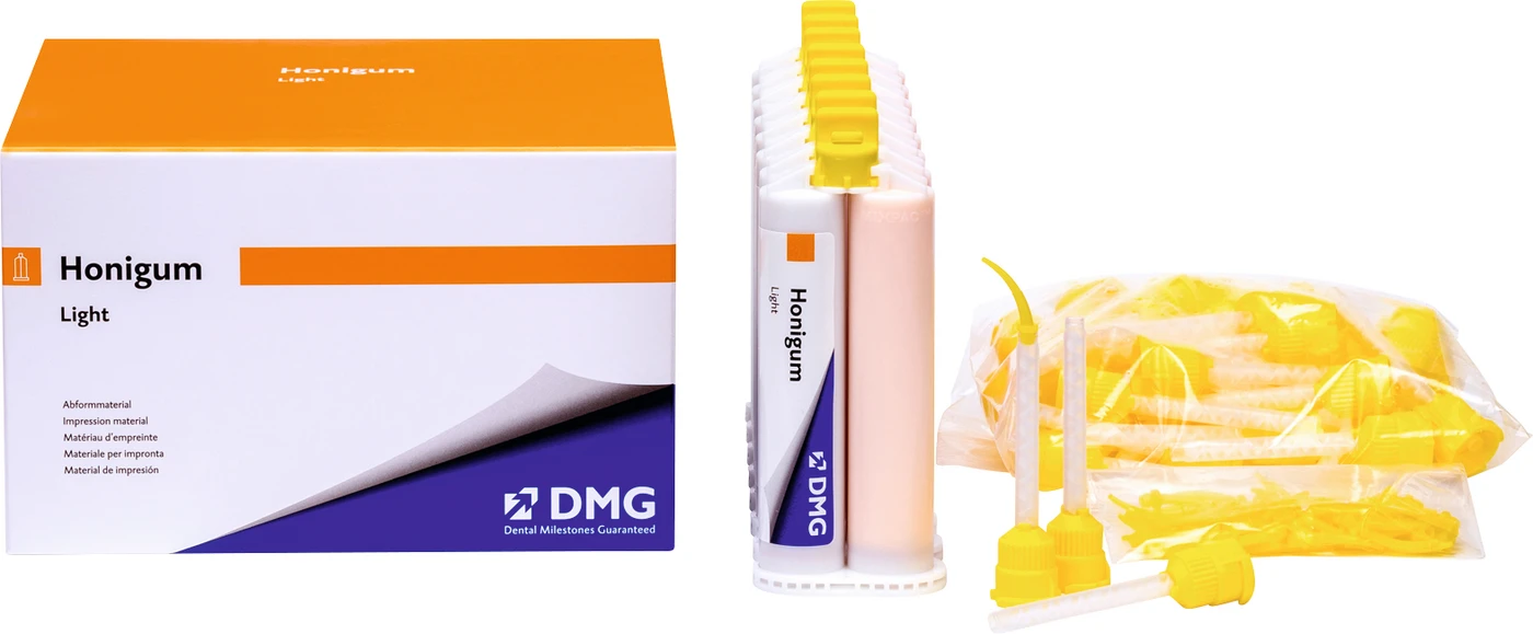 Honigum Light Vorteilspackung 8 x 50 ml Doppelkartusche Light, Zubehör