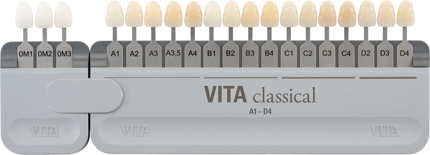 VITA classical A1-D4® Farbskala mit VITA Bleached Shades Stück Farbskala VITA classical A1-D4® Farbskala mit VITA Bleached Shades Stück Farbskala