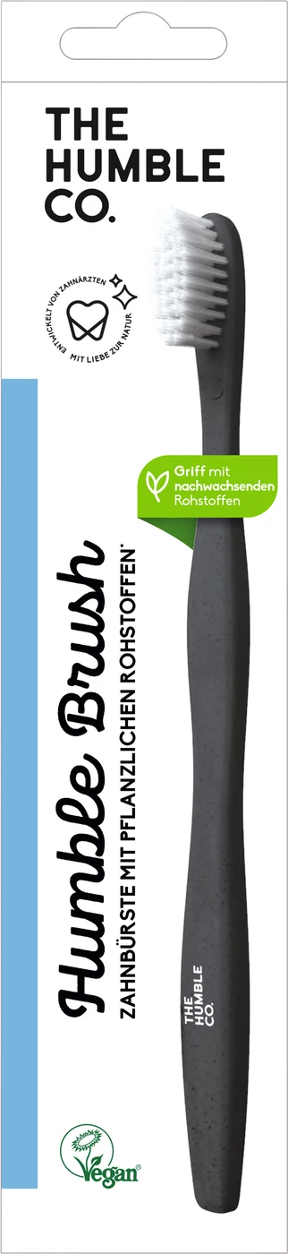 Humble Brush Pflanzenbasierte Zahnbürste Stück schwarz, soft