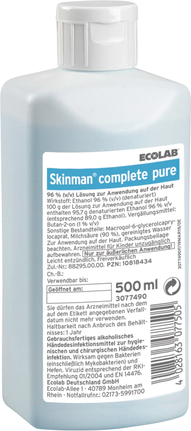 Skinman® complete pure Flasche 500 ml