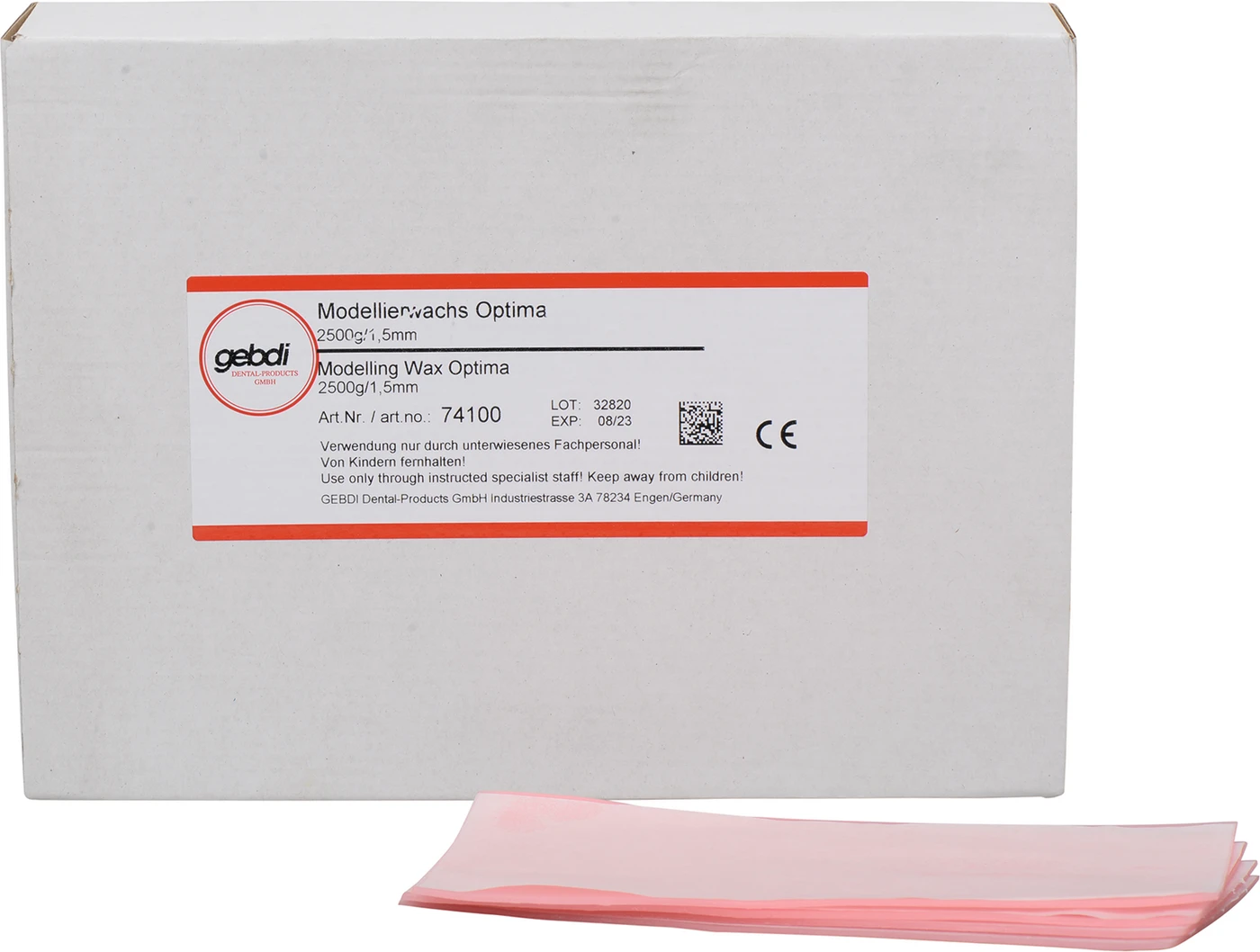 Modellierwachs Optima Packung 2,5 kg Plattenwachs, 1,5 mm