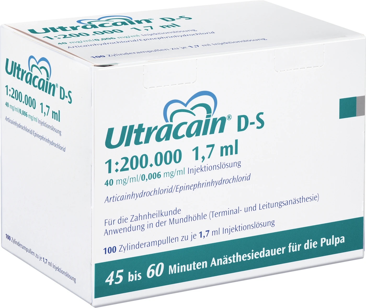 Ultracain® D-S 1:200.000 Packung 100 x 1,7 ml DS, 1:200.000