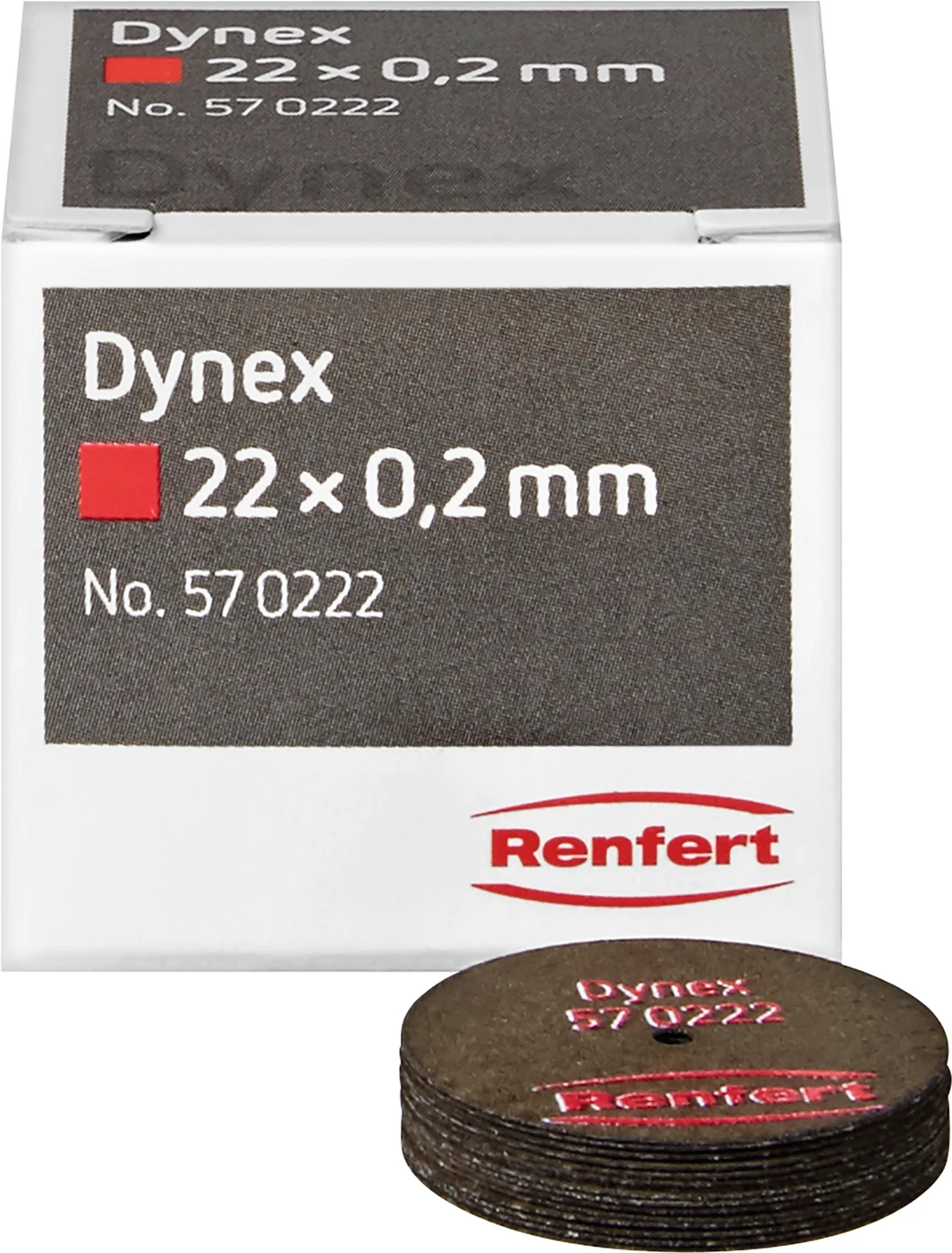 Dynex Packung 20 Stück stabil, elastisch, glasfaserverstärkt, Ø 22 x 0,2 mm