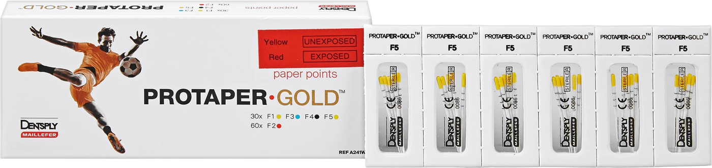 ProTaper Gold® Papierspitzen Packung 180 Stück F1-F5