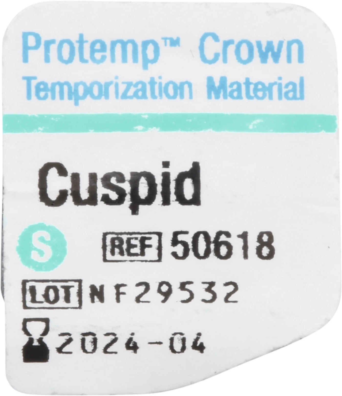 Protemp™ Crown Packung 5 Stück Eckzahn S, 1 Stückmesslehre