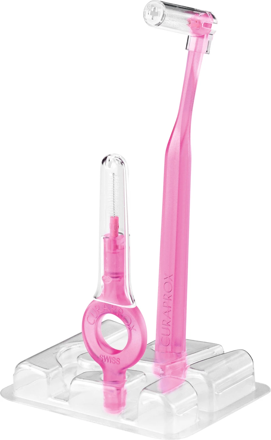 CURAPROX CPS prime start Packung 5 Bürsten 08 pink, Ø 3,2 mm, 2 Halter (UHS 409, UHS 470) CURAPROX CPS prime start Packung 5 Bürsten 08 pink, Ø 3,2 mm, 2 Halter (UHS 409, UHS 470)