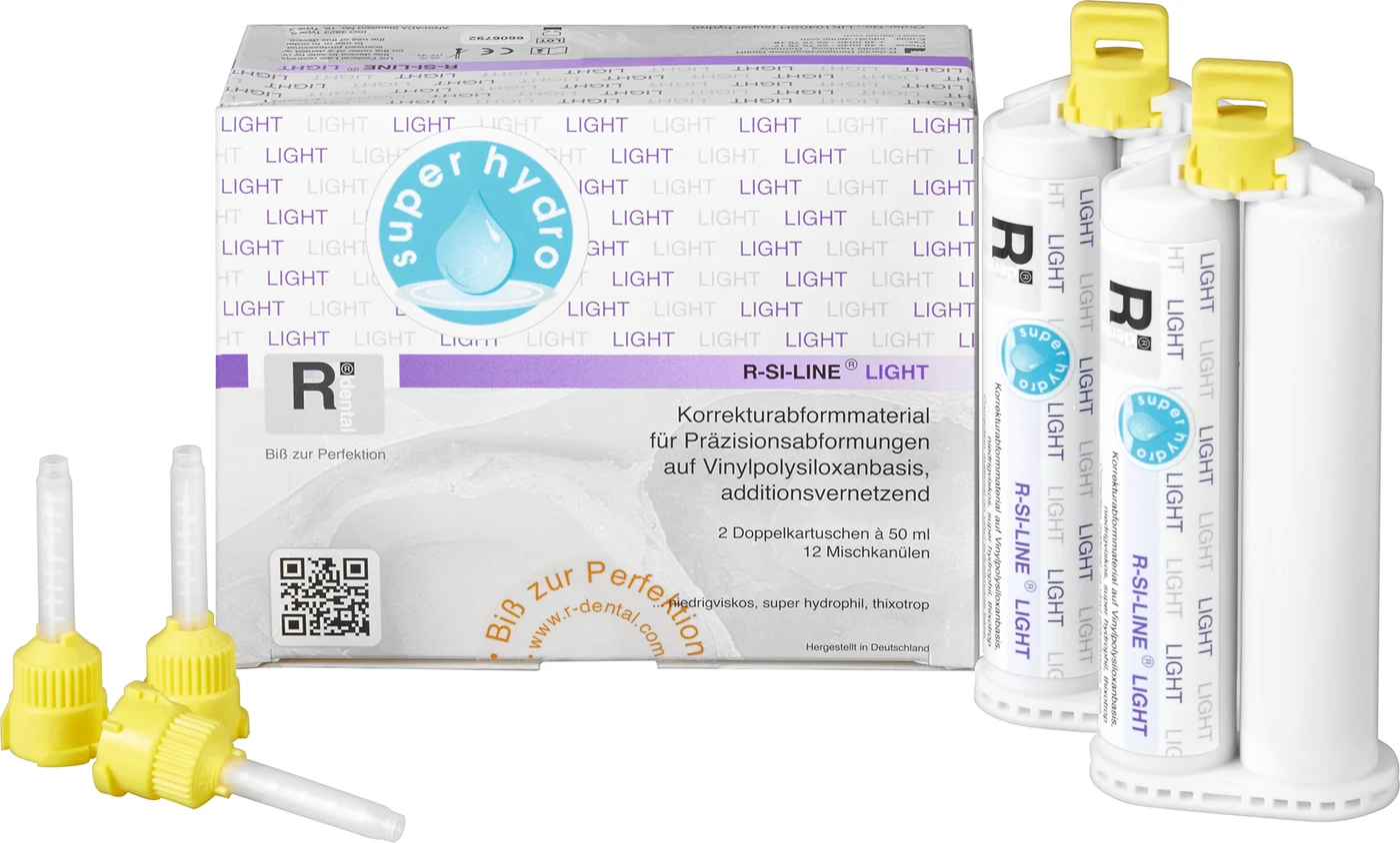 R-SI-LINE® LIGHT SH Packung 2 x 50 ml inklusive 12 Mischkanülen LN