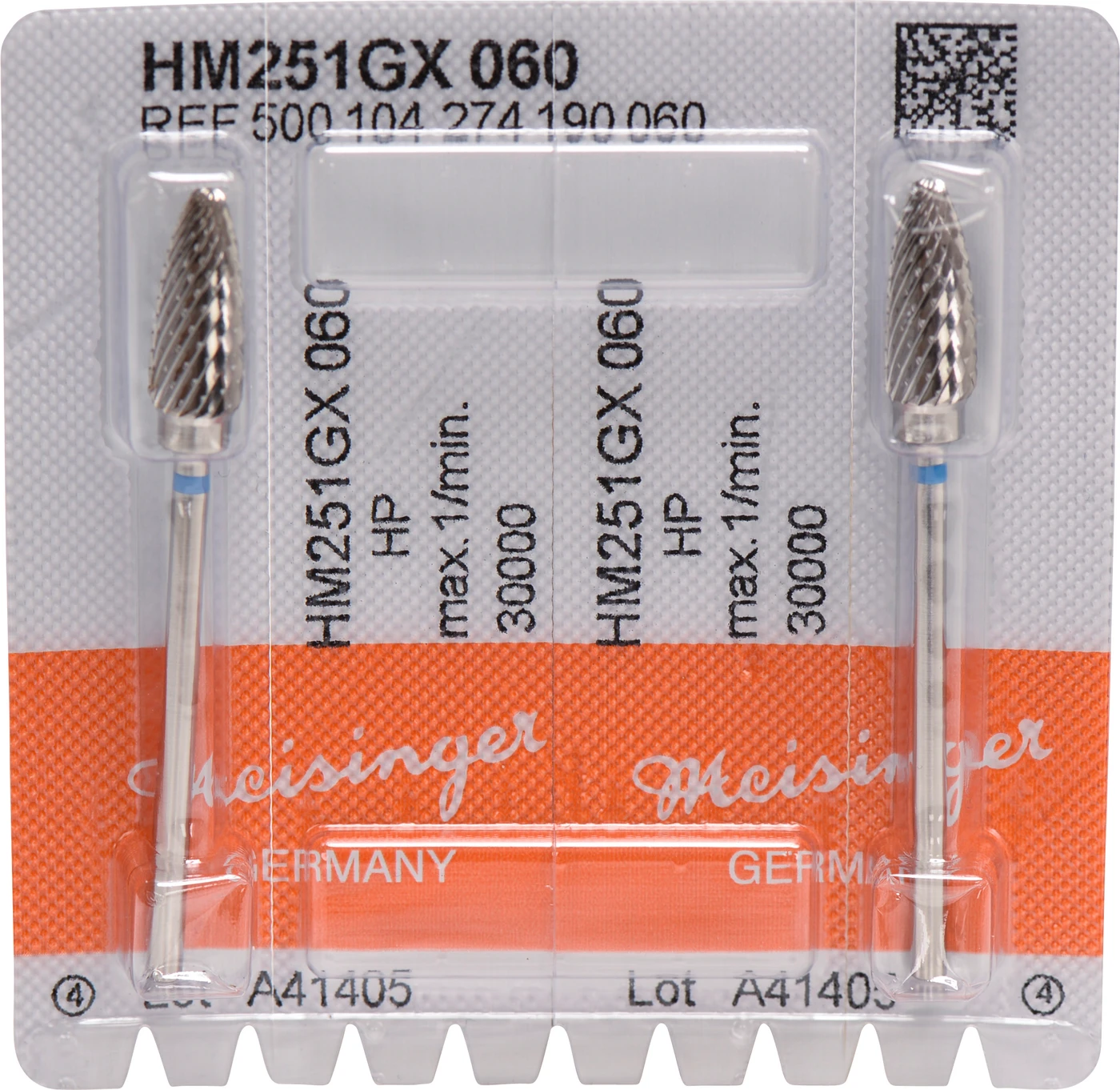 HM-Fräser GX Packung 2 Stück kreuzverzahnt, blau standard, HP, Figur 274, ISO 060