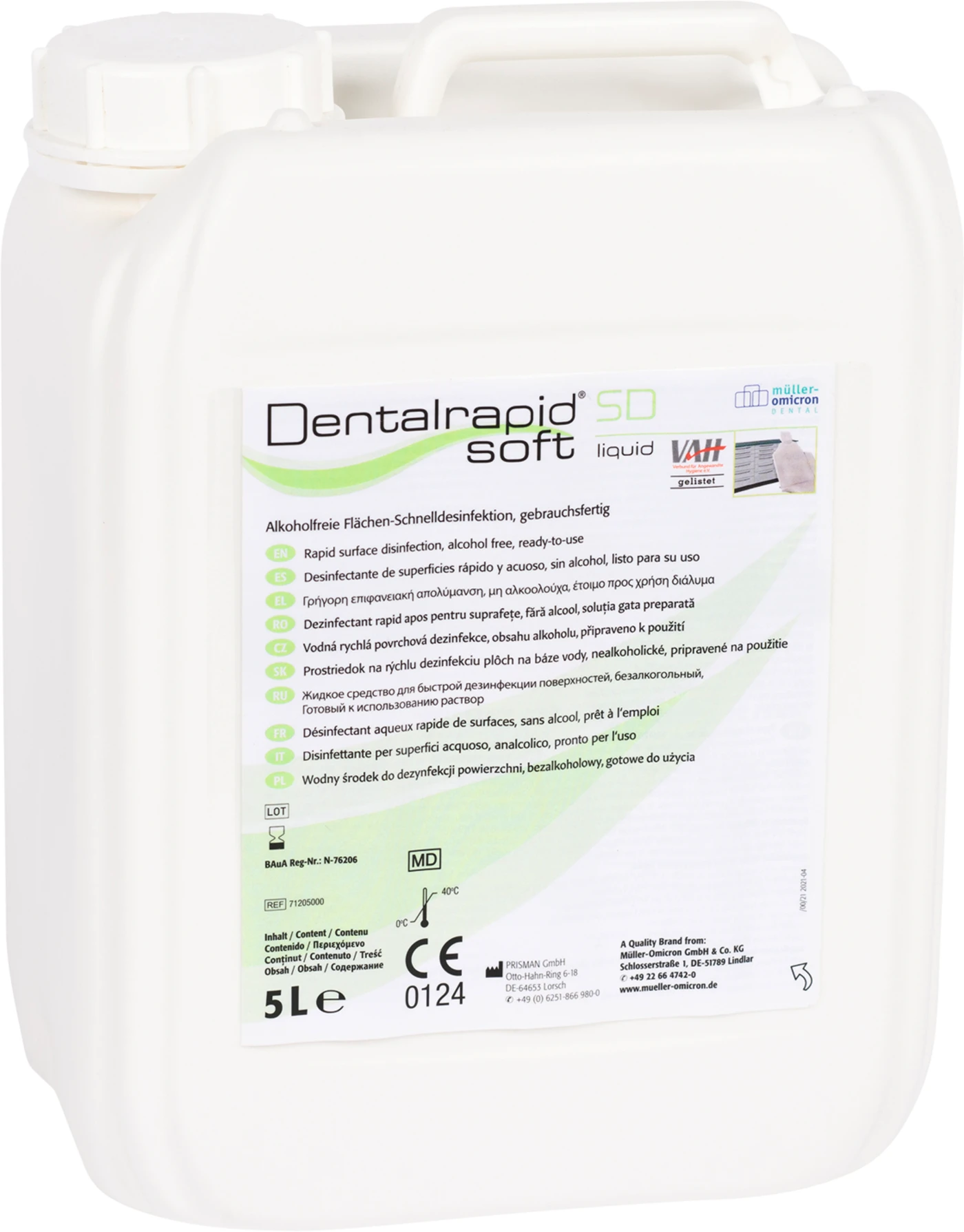 Dentalrapid® soft SD liquid Kanister 5 Liter