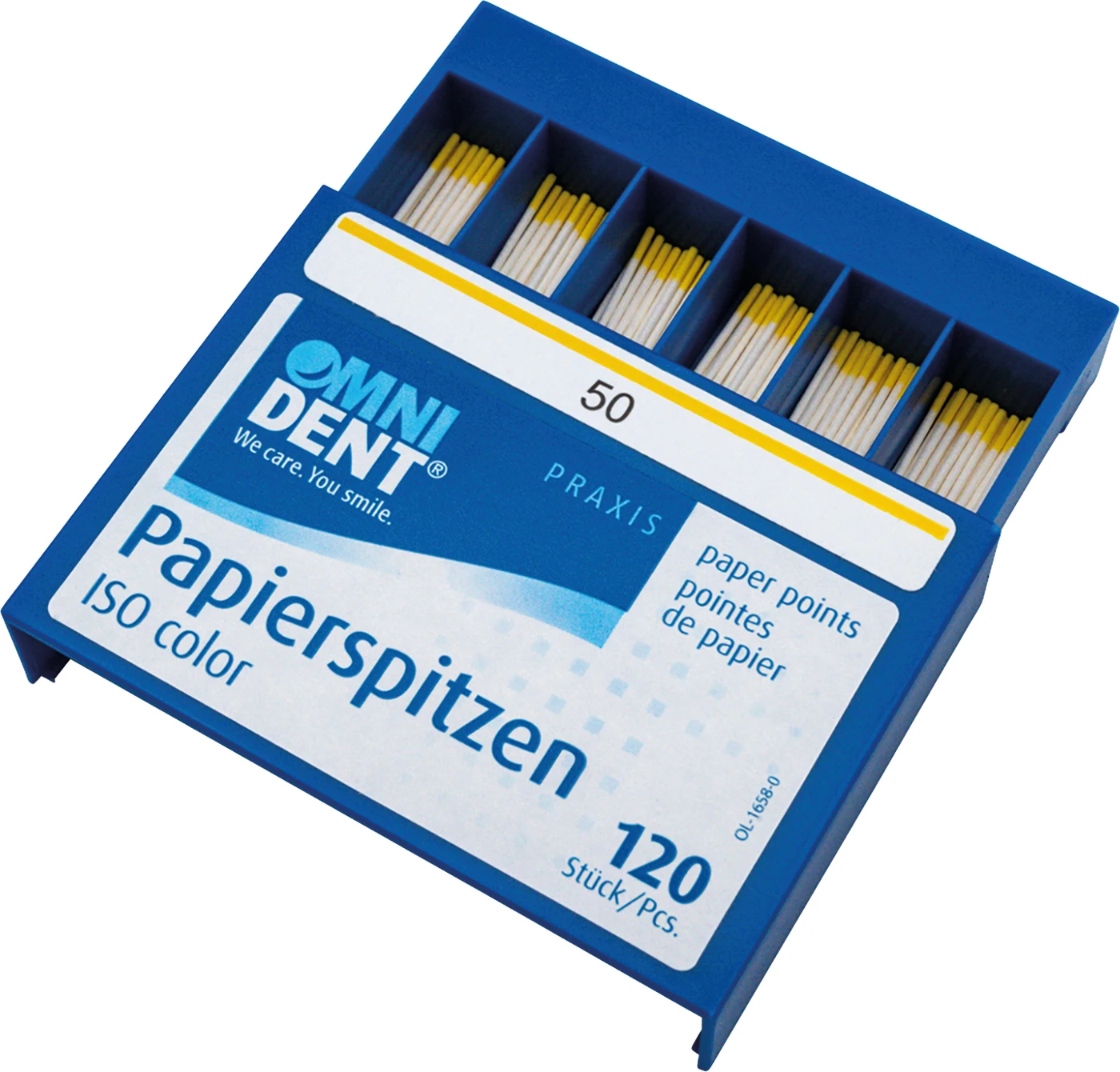 Papierspitzen Packung 120 Stück ISO 050