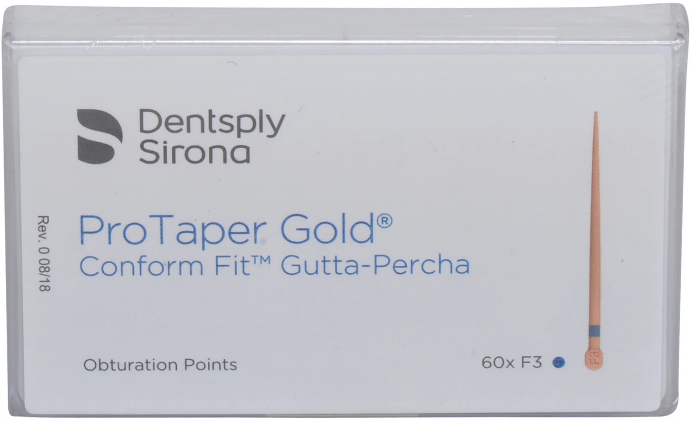 ProTaper Gold® Conform Fit™ Guttaperchaspitzen Packung 60 Stück F3