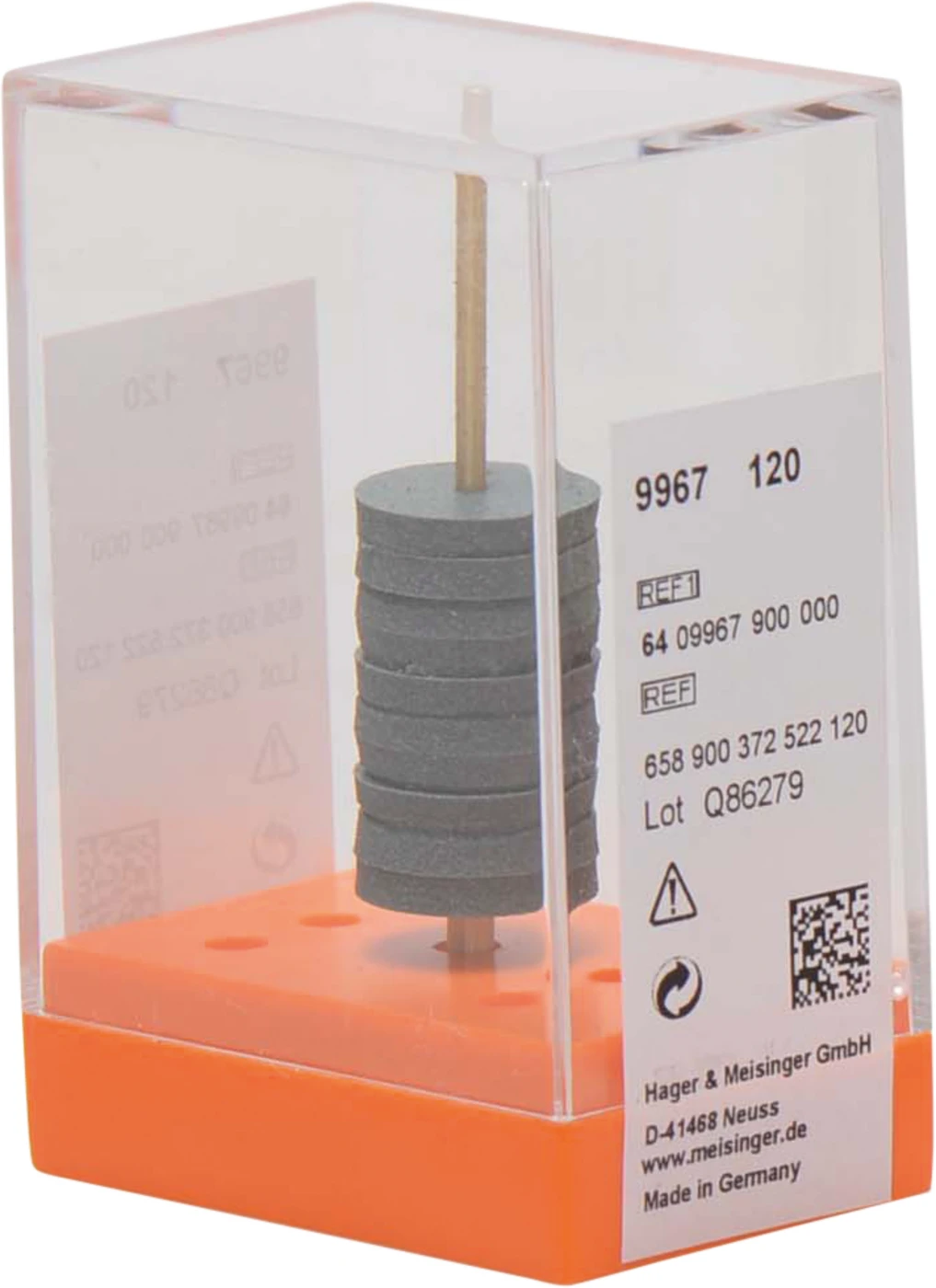 Universalpolierer 9967 Packung 10 Stück unmontiert, grün, Figur 372, 2 mm, ISO 120