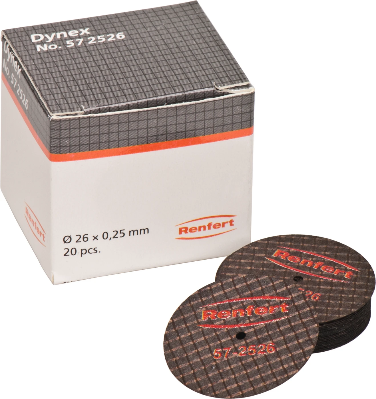 Dynex Packung 20 Stück stabil, elastisch, glasfaserverstärkt, Ø 26 mm x 0,25 mm Dynex Packung 20 Stück stabil, elastisch, glasfaserverstärkt, Ø 26 mm x 0,25 mm