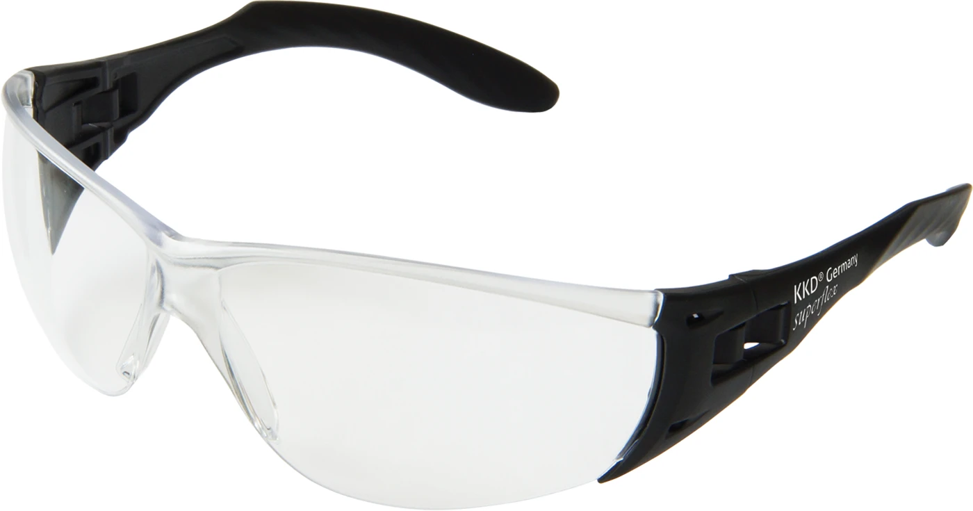KKD® ANTI-FOG Schutzbrillen Superflex Click Stück klar, schwarz