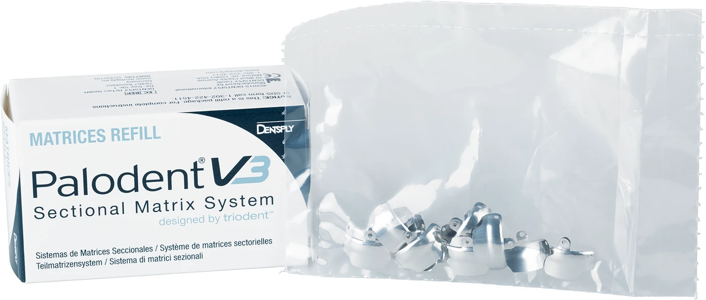 Palodent® V3 Teilmatrizensystem Packung 50 V3 Matrizen 7,5 mm 