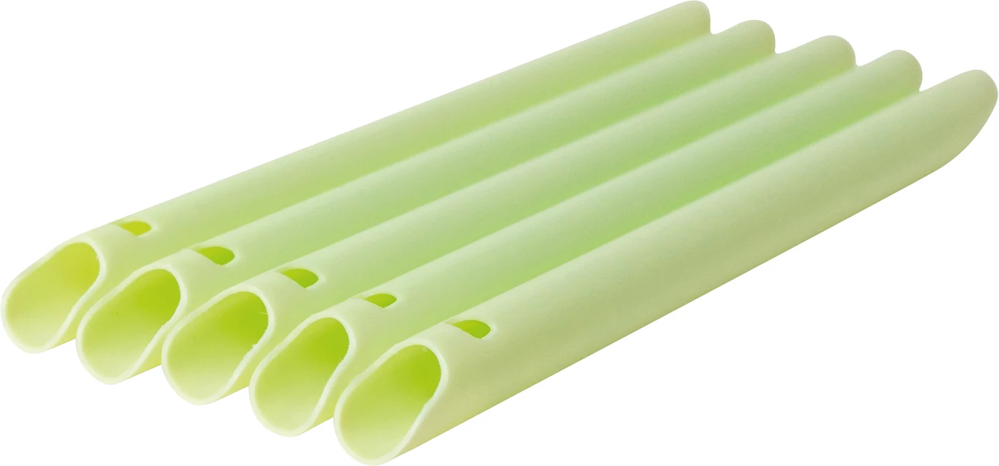 Scantube® Vent Bio Packung 100 Saugschläuche natur grün, 145 mm