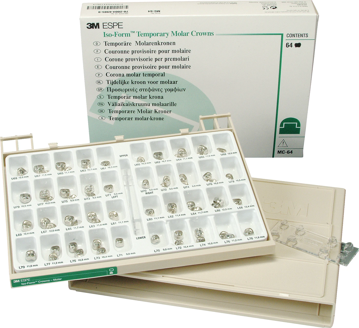 Iso-Form™ Intro Kit 64 Stück sortiert, für Molaren