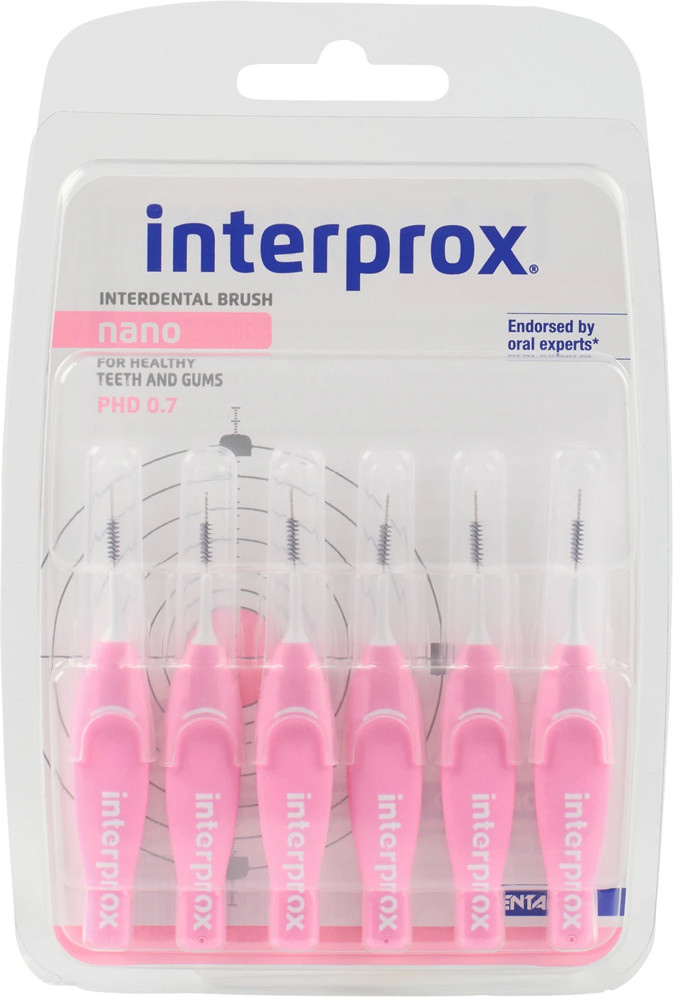 interprox® Packung 6 Stück rosa, Ø 0,7 mm, nano