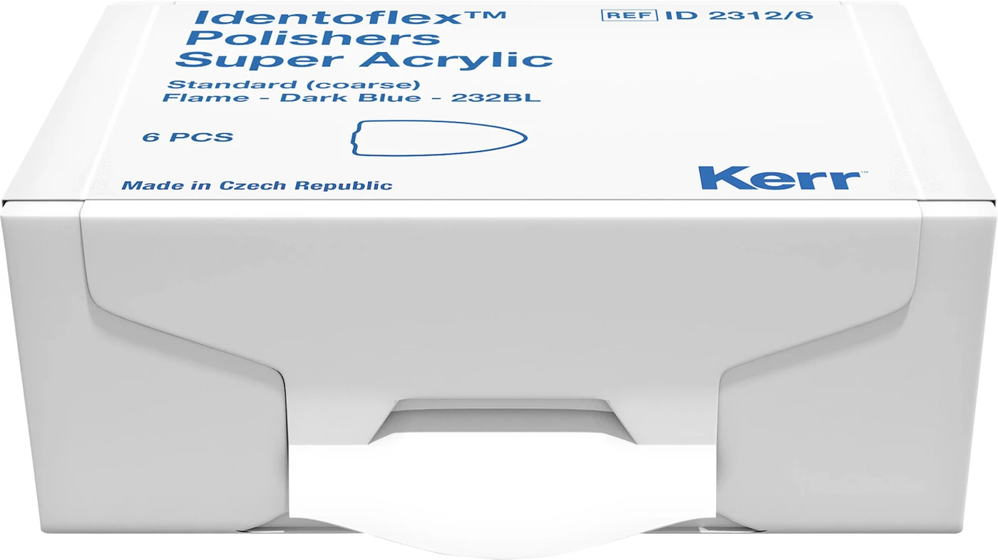 Identoflex™ Super Acrylic Polishers Packung 6 Stück HP, dunkelblau grob, Flamme