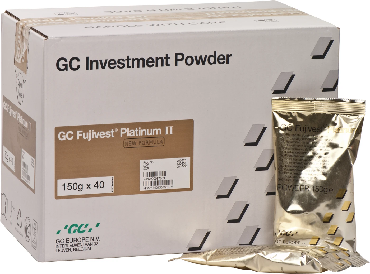 GC Fujivest® Platinum II Karton 40 x 150 g Beutel