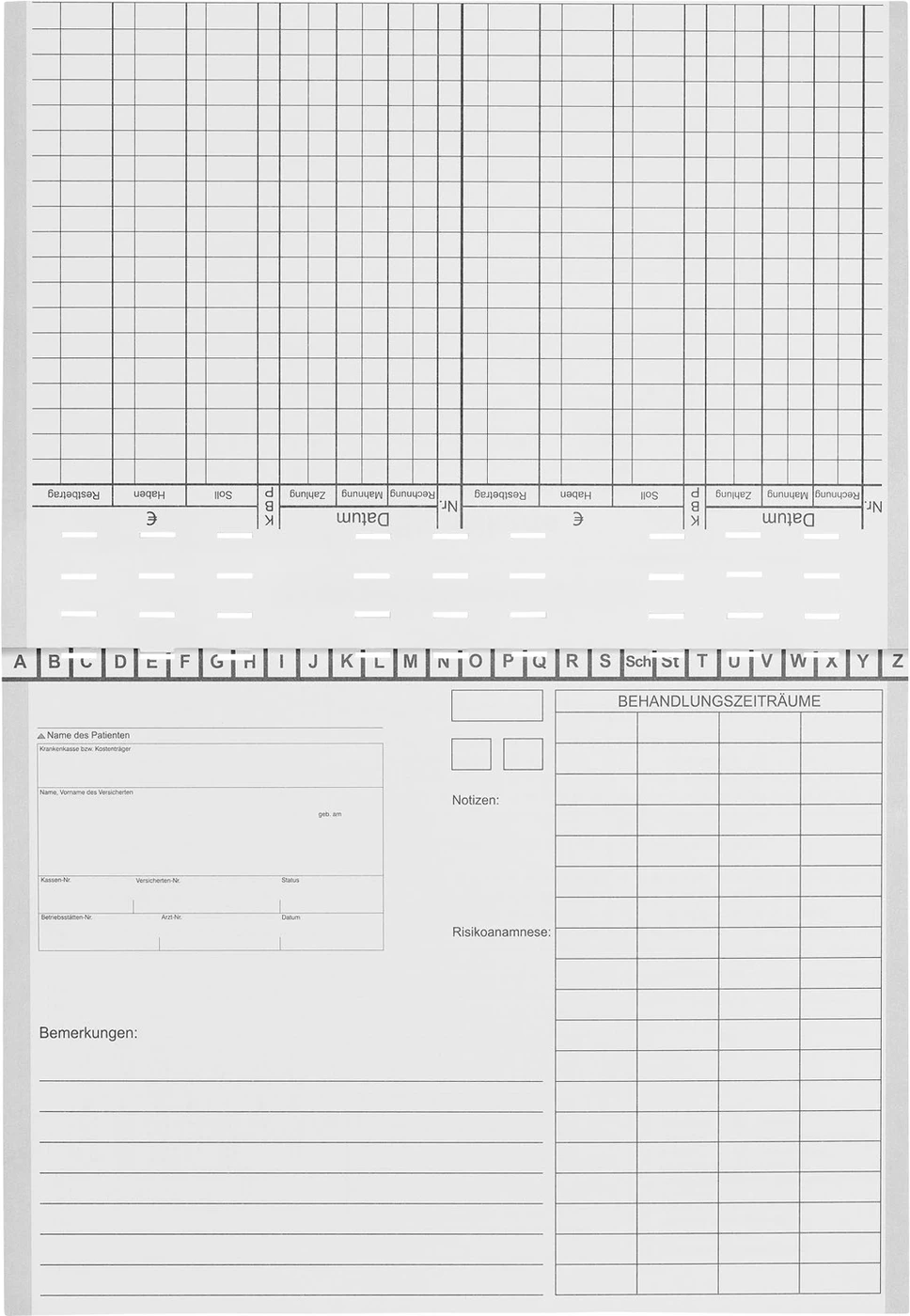 Karteimappen A5/D70 Packung 100 Stück weiß mit Heftzunge