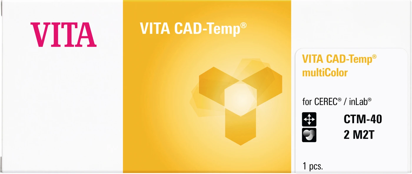 VITA CAD-Temp® multiColor Universal Packung 10 Stück 2M2T, CT-40 VITA CAD-Temp® multiColor Universal Packung 10 Stück 2M2T, CT-40