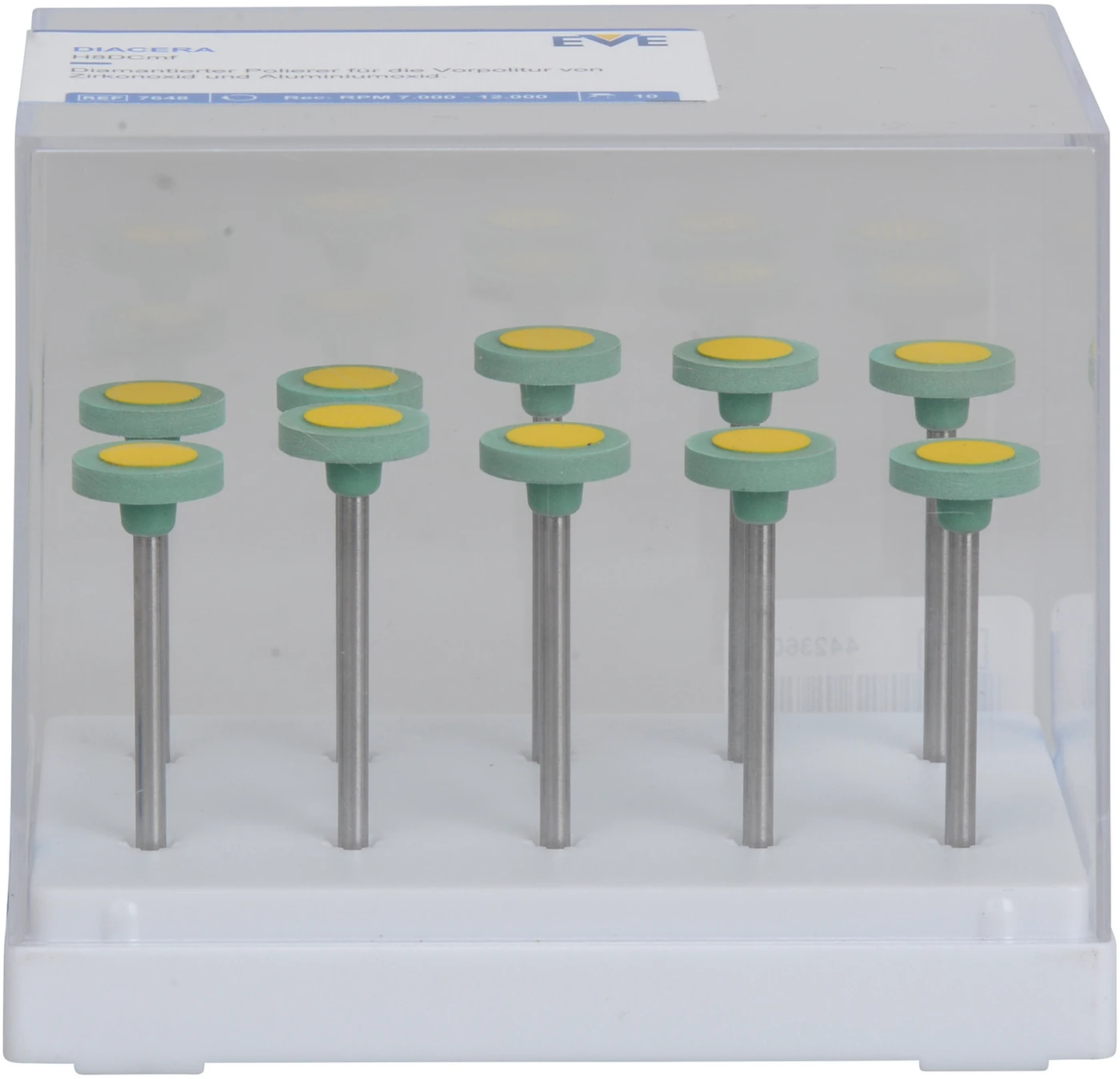 EVE DIACERA Packung 10 Stück grün mittel, HP, Figur Rad, 11 x 2 mm EVE DIACERA Packung 10 Stück grün mittel, HP, Figur Rad, 11 x 2 mm