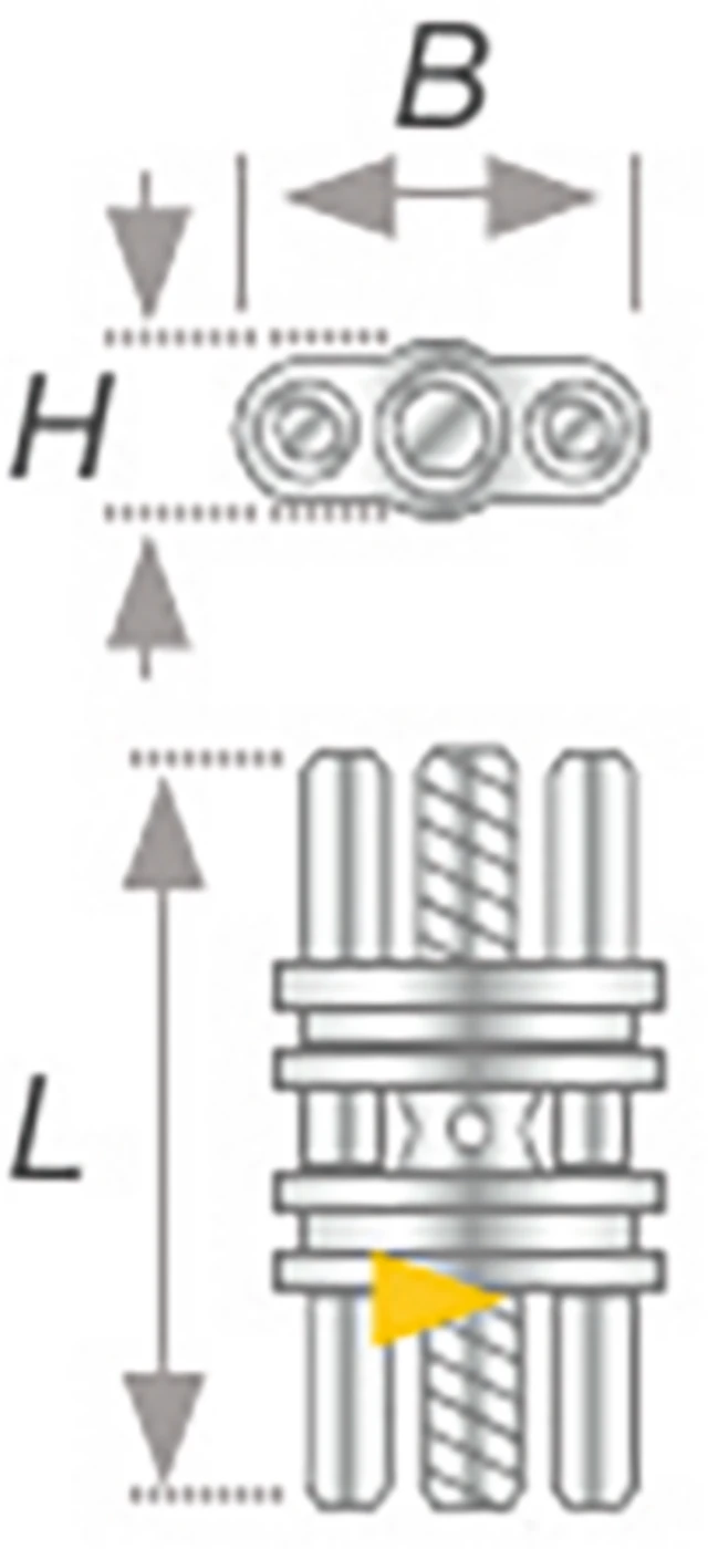 VECTOR® Standard-Dehnschrauben Packung 10 Stück VECTOR 100, (B x H x L) 6,2 x 2,8 x 12 mm, Dehnung 5 mm