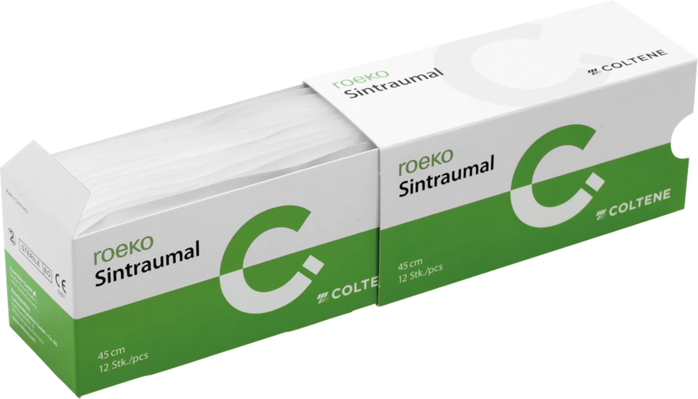 roeko Sintraumal Packung 12 Stück grün, 45 cm, HRT 18, 1/2 Kreis, trokar, 18 mm, USP 3/0